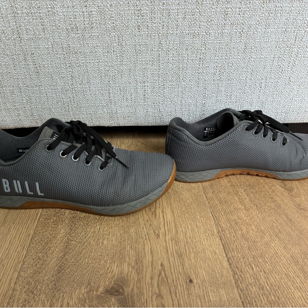 NOBULL gray and gun sole outwork lifting Sneakers